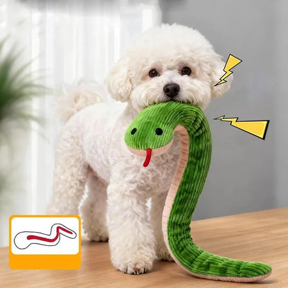 Interactive Snake Plush Toy for Dogs, Cats & Kittens. Crinkle Sound Kick Stick. Funny Pet Chew Toys.