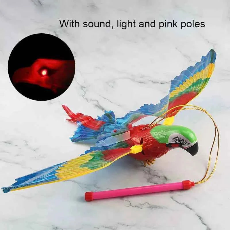 Electric Hanging Bird Toy for Cats – Realistic Flying Eagle Teaser with Scratch Rope