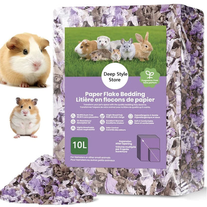 10L/400g Cozy Hamster Bedding Absorbent & Odor-Control Paper Cotton for Syrian Hamsters - Cage Litter & Nesting Material - JanesWaggingWonders