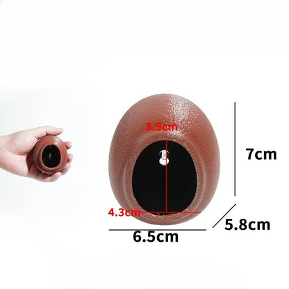 Reptile Hideouts Egg Cave with Suction Cups for Gecko Tree Frog Tarantula Spiders. Climbing Habitat Terrarium Décor.