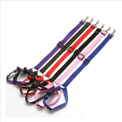 Adjustable Anti-Escape Pet Car Seat Belt Dog Cat Headrest! Safety Restraint, Portable Travel Safety Leash For pets!