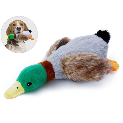 Cute Plush Duck Sound Toy. Stuffed Squeaky Dog Toy. Tooth Cleaning Dog Chew Toys. Funny Plush Toys for Cats