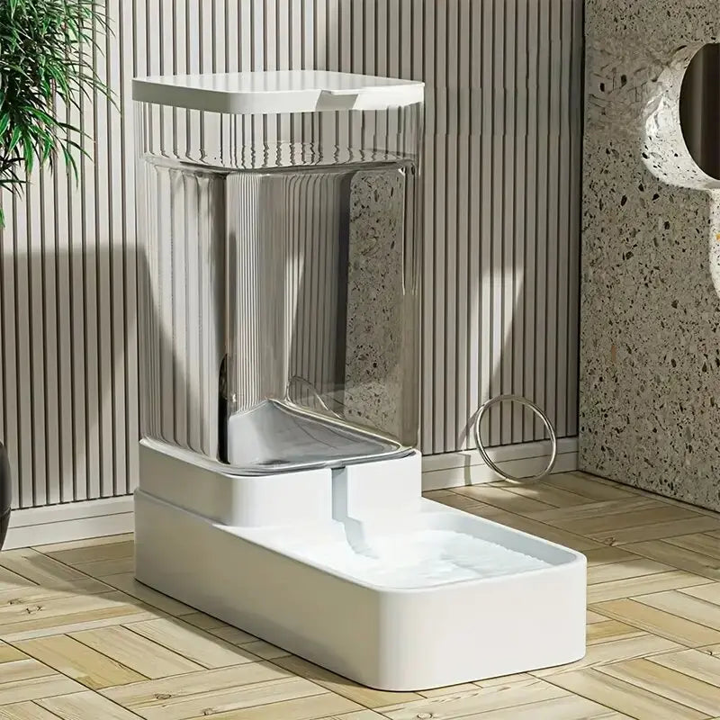 1pc/2pcs Automatic Pet Feeder/Water Dispenser, Plastic Gravity Dog & Cat Food And Water Dispenser Set