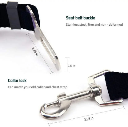 Dog Car Seat Belt Safety Protector Travel Pets Accessories. 
Breakaway. Dog Leash Collar.