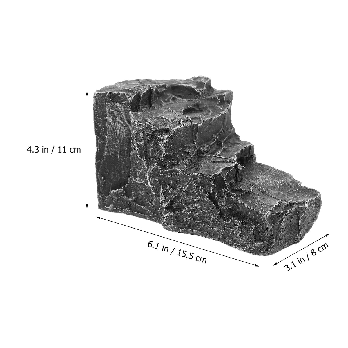 Resin Turtle Basking Platform Aquarium Tank Accessories Reptile Habitat Decor, Rocks, Simulation Landscaping - JanesWaggingWonders