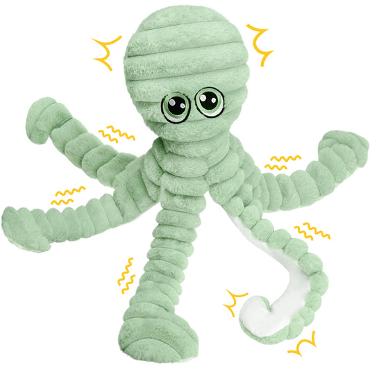 Octopus Design Pet Teething, Squeaky Plush Toy, Chewing Toy For Dog Interactive Supply, Animal Pet Toy For Small Medium Dog
