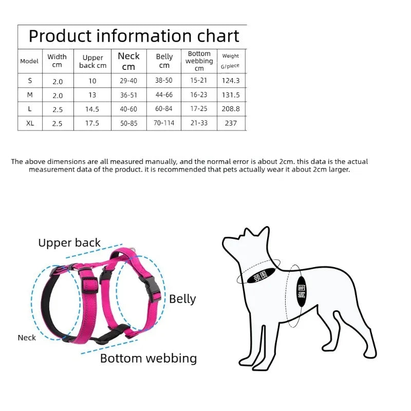 Dog Vest Type Harness for Small, Medium and Large Dogs! - JanesWaggingWonders