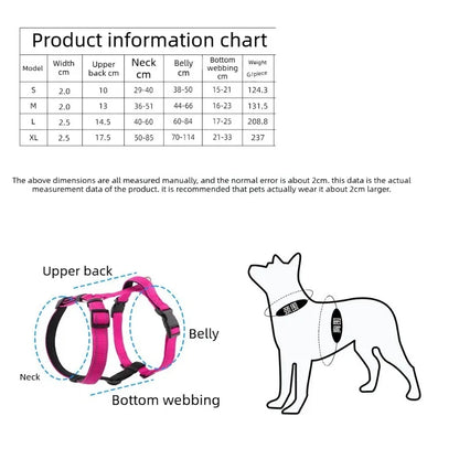 Dog Vest Type Harness for Small, Medium and Large Dogs! - JanesWaggingWonders