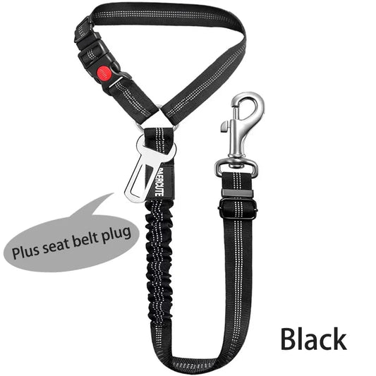 New Solid Two-in-one Pet Car Seat Belt. Dog Harness Leash. Back Seat Safety Belt Adjustable for Cats & Dogs.
