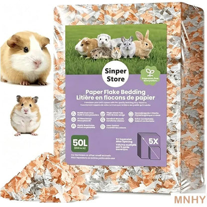 10L/400g Cozy Hamster Bedding Absorbent & Odor-Control Paper Cotton for Syrian Hamsters - Cage Litter & Nesting Material - JanesWaggingWonders