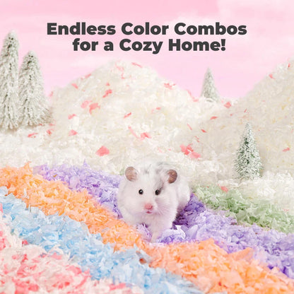 10L/400g Cozy Hamster Bedding Absorbent & Odor-Control Paper Cotton for Syrian Hamsters - Cage Litter & Nesting Material - JanesWaggingWonders