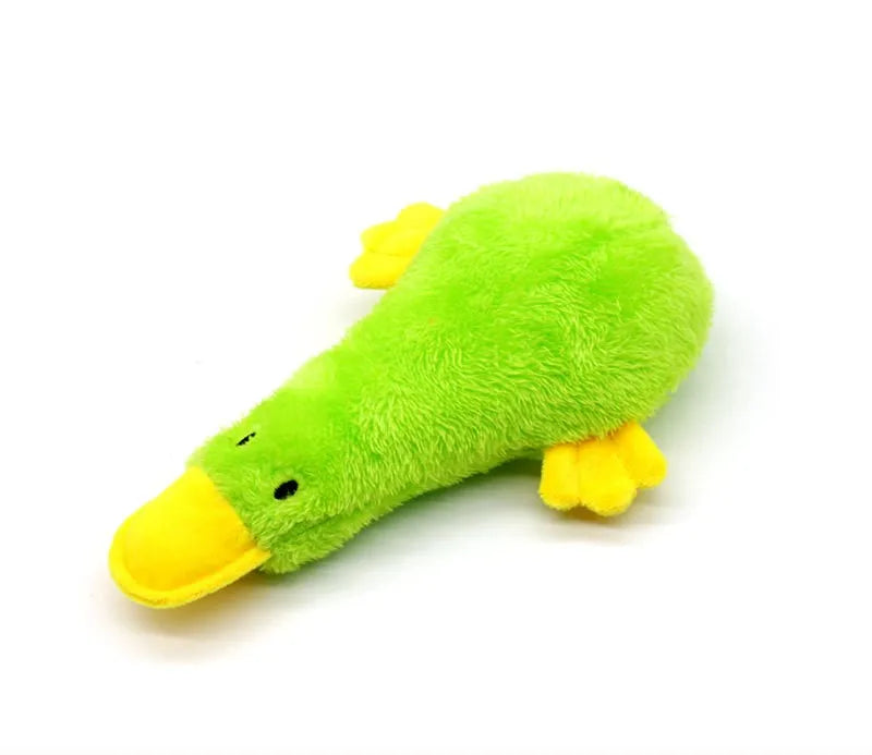Cute Plush Duck Sound Toy. Stuffed Squeaky Dog Toy. Tooth Cleaning Dog Chew Toys. Funny Plush Toys for Cats