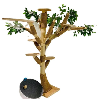 Indoor Simulation Tree for Cat, Large Family Climbing Frame. 
Pet Training Supplies, Tower Scrapers for Cats, Pet Accessories