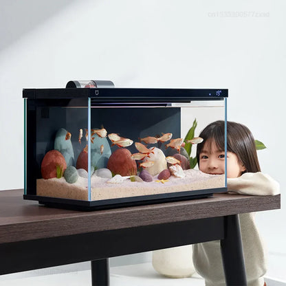 Mijia Smart Fish Tank MYG100 Works with Mijia APP Mobile Controlled Remote Feeding, Smart Lighting System! - JanesWaggingWonders