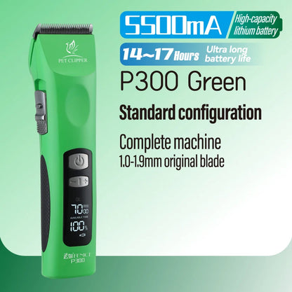 Cordless Rechargeable Pet Clipper, Low Noise! Professional Pet Hair Grooming Trimmer, Shaver Kit for Dogs & Cats.