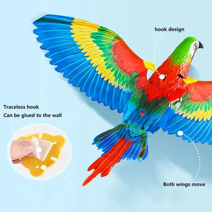 Electric Hanging Bird Toy for Cats – Realistic Flying Eagle Teaser with Scratch Rope