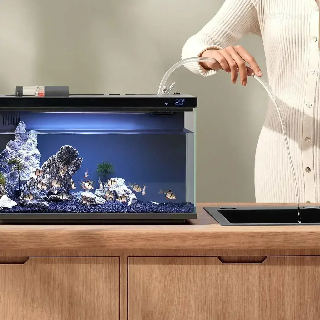 Mijia Smart Fish Tank MYG100 Works with Mijia APP Mobile Controlled Remote Feeding, Smart Lighting System! - JanesWaggingWonders