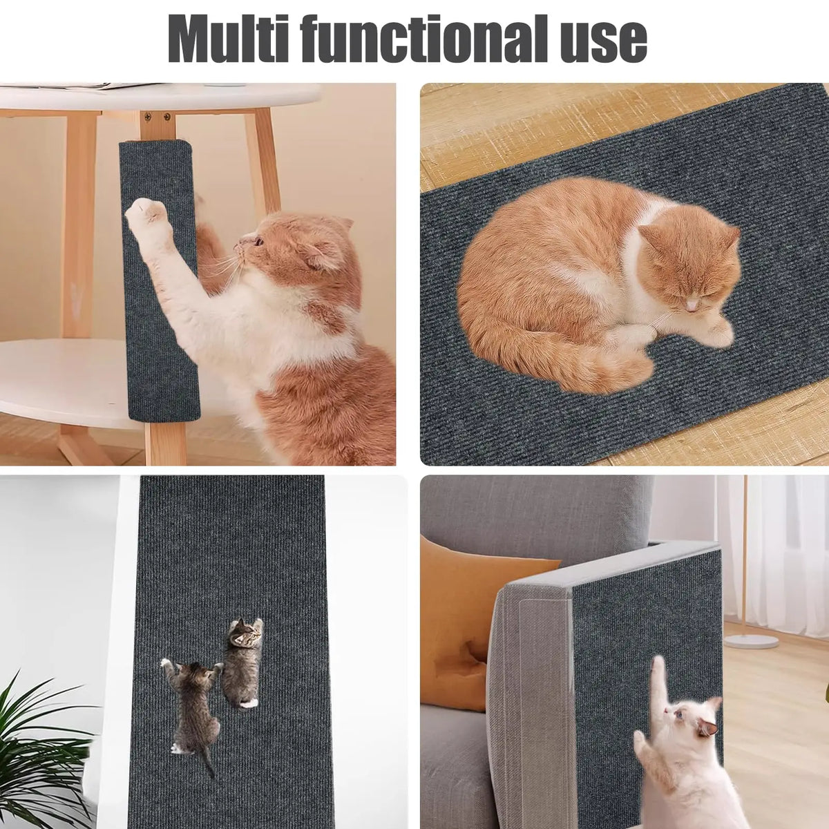 Anti Cat Scratch Mat. Trimmable Self-Adhesive Carpet. Pet Scratcher Furniture , Sofa,  Wall Protector.