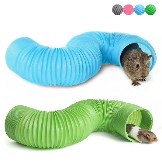Hamster Game Pipeline Small Pet. Fun Tunnel Telescopic 100cm Pipe for Guinea Pig Hedgehog Ferret Product. Rat Toys Stretch Tube.