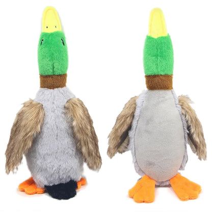 Cute Plush Duck Sound Toy. Stuffed Squeaky Dog Toy. Tooth Cleaning Dog Chew Toys. Funny Plush Toys for Cats