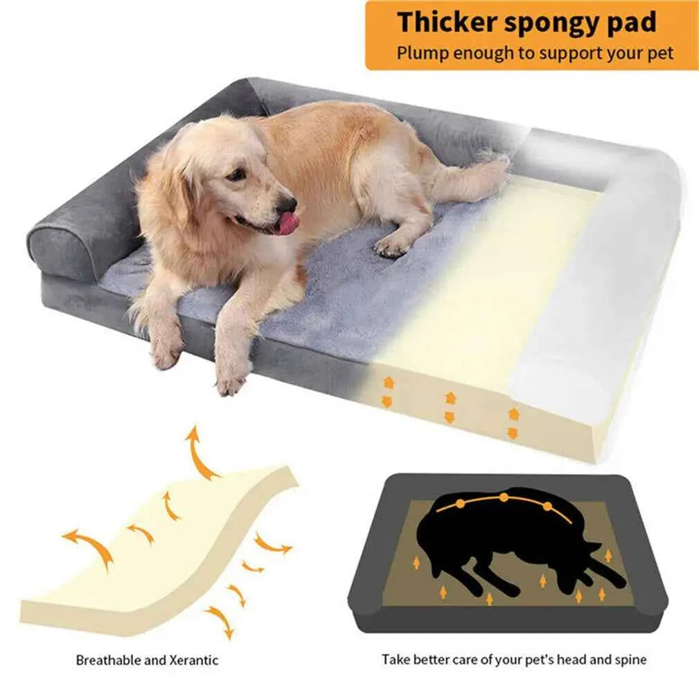 Dog Bed Extra Large Orthopedic Mattress Couch Sleeping Cushion with Removable Washable Cover!