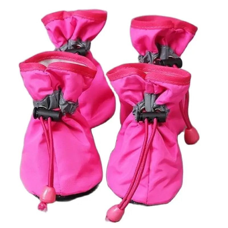4pcs/set Waterproof Pet Dog Shoes.  Anti-slip Rain Boots. 
Footwear for Small Cats Dogs Puppy Dog Pet Booties.