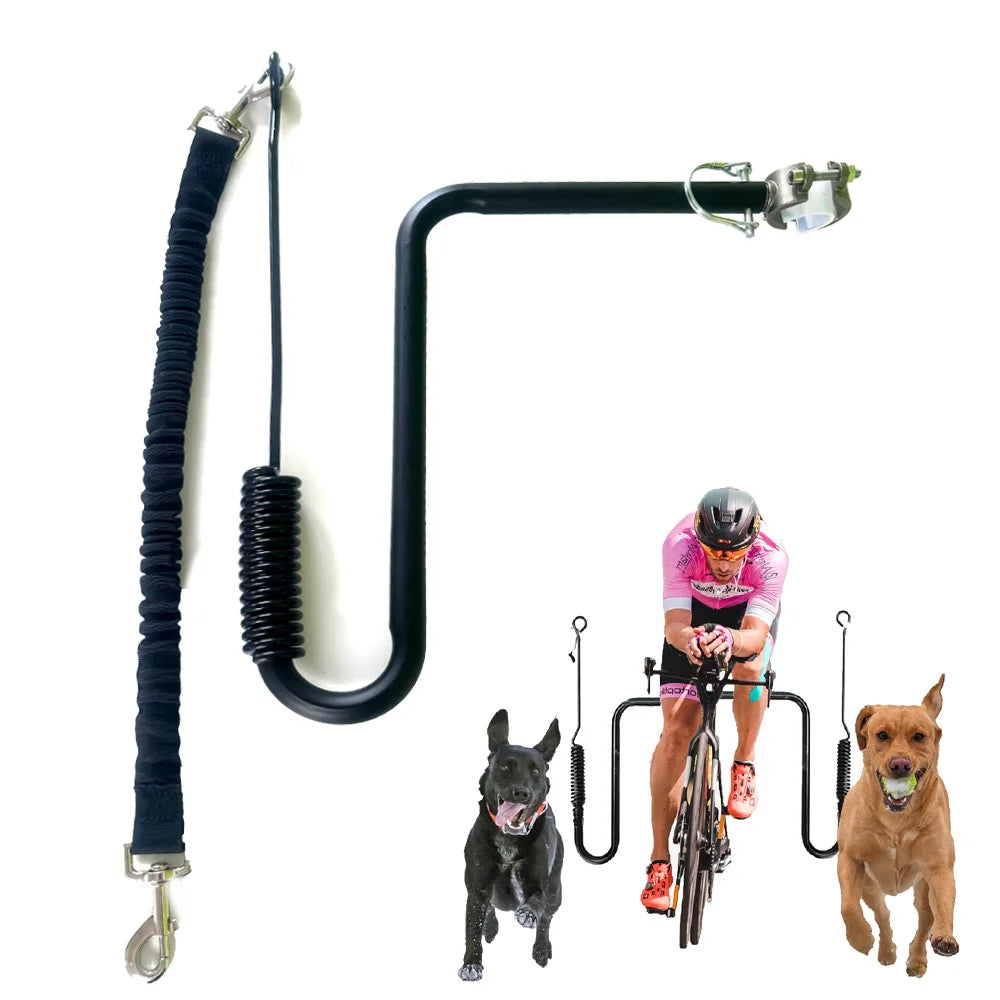 Hands Free Dog Bike Leash for Bicycle. Dog Walker Attachment. 
Cycling Pet Traction Rope for Outdoor Walking.