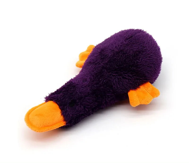 Cute Plush Duck Sound Toy. Stuffed Squeaky Dog Toy. Tooth Cleaning Dog Chew Toys. Funny Plush Toys for Cats