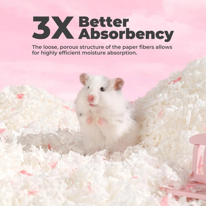 10L/400g Cozy Hamster Bedding Absorbent & Odor-Control Paper Cotton for Syrian Hamsters - Cage Litter & Nesting Material - JanesWaggingWonders